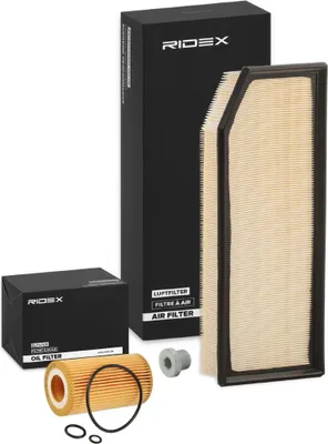 Produktbild von RIDEX Filterset Inspektionspaket Filtersatz passend für MERCEDES-BENZ E-Klasse Limousine (W211) C-Klasse Limousine (W203) B-Klasse (W245) CLK (C209)