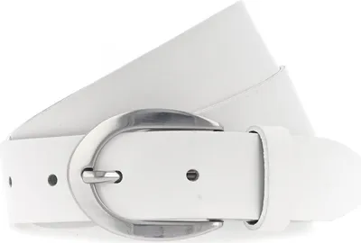 Produktbild von Vanzetti Leder Gürtel Neon Booster 30mm Full Leather Belt W75 White weiß