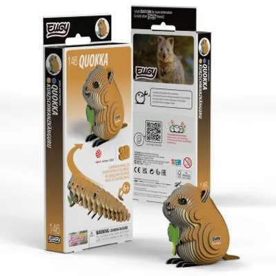 Produktbild von EUGY 3D-Bastelset Kurzschwanzkänguru
