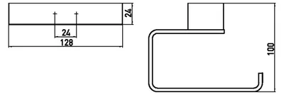 Image de emco loft Porte-papier sans couvercle, 050001701