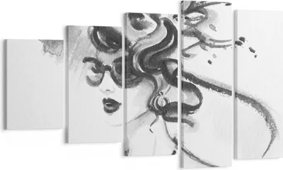 Produktbild von Bild auf Leinwand - Leinwandbild - Frau Modell - 100x60cm - Wand Bild - Wanddeko - Wandbilder - Leinwanddruck - Bilder - Kunstdruck - Wanddekoration - Leinwand bilder - Wandkunst - EG100x60-4066