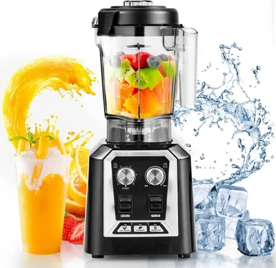 Produktbild von Kommerzieller Standmixer 2L - 2200W Hochleistungs-Smoothie-Maker - Universal Mixer für