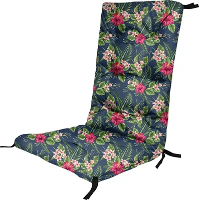 Produktbild von Palm Dunkel Hochlehner Auflagen für Stühle 125 x 50 x 8cm Gartenstuhl Sitzpolster Sitzauflagen Outdoor Kissen Palettenauflage Bankauflage Polsterauflage Matratze Gartenpolster Farbe Palm Dunkel [146]