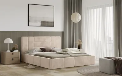 Obrázek produktu pro Postel MILANO 160x200 béžová s úložným prostorem