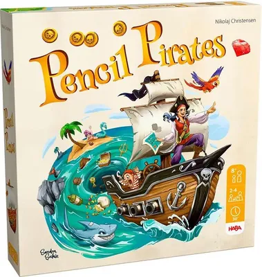 Image de Jeu de société Haba Pencil Pirates Multicolore  Multicolore Taille unique