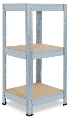 Produktbild von shelfplaza PRO 90x40x40 cm Schwerlastregal in verzinkt mit 3 Böden und 200 kg Traglast pro Boden