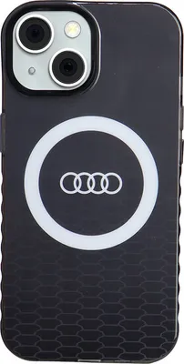 Immagine prodotto di Audi iPhone 15 Custodia cover posteriore - Custodia IML - magsafe - Nero