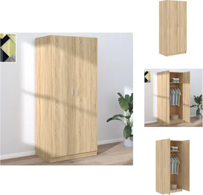 Immagine prodotto di vidaXL Armadio rovere Sonoma 80x52x180 cm in legno - Armadi