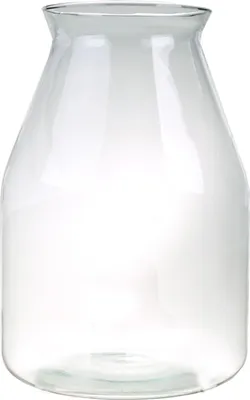 Produktbild von INNA-Glas Glasflasche JONITA, Eco Glas klar, 35cm, Ø16cm/Ø24cm - Flasche Dekoration/Dekovase