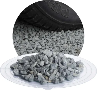 Produktbild von Schicker Mineral-Diabas Ziersplitt grau 25 kg-8-11mm