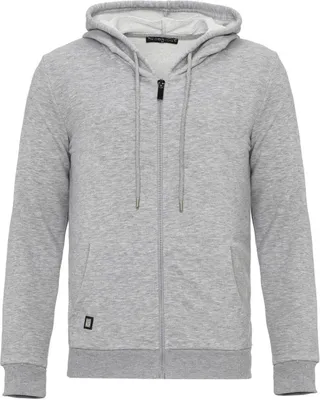 Produktbild von Redbridge Herren Kapuzensweatjacke mit Logopatch Grau XL