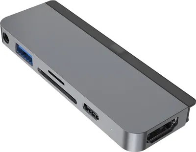 Produktbild von Hyper Drive 6-in-1 USB Type-C grau Dockingstation