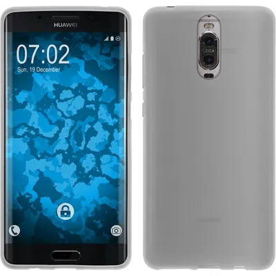 Produktbild von PhoneNatic Case kompatibel mit Huawei Mate 9 Pro - weiß Silikon Hülle matt + 2 Schutzfolien