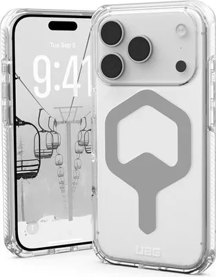 Obrázok produktu pre Urban Armor Gear Plyo, Ochranný obal, Apple, iPhone 17 Pro, 16 cm (6.3"), Strieborná, Priehľadná