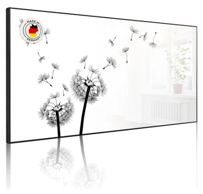 Produktbild von Metall Magnettafel beschreibbar 78x37cm Motiv Pusteblume 2 [MTSCHQ 10361]