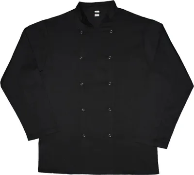 Immagine prodotto di Dennys - Giacca da cuoco per uomo/donna unisex a maniche lunghe PC7228 (3XL) (Nero)
