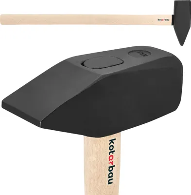 Produktbild von KOTARBAU® Hammer 10 kg Schlosserhammer mit Holzstiel 90 cm Vorschlaghammer mit robustem Kopf Ergonomisch Heimwerker Werkzeug Stahl
