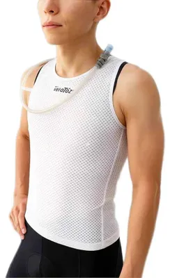 Immagine prodotto di Gilet tecnico VeloToze Hydro Vest con serbatoio idrico, colore bianco - design aerodinamico per triathlon...