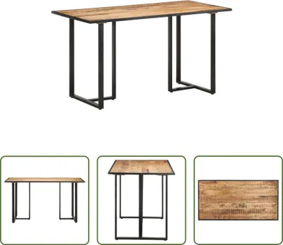 Produktbild von The Living Store Esstisch 140 cm Raues Mangoholz