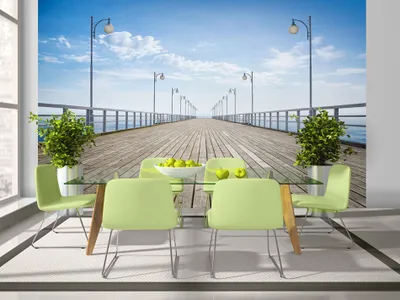 Produktbild von Vlies Fototapete 350x256 cm Tapeten Wandtapete XXL Himmel Meer c-A-0056-a-b