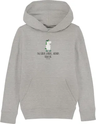 Produktbild von Mr. & Mrs. Panda Kinderpulli Einhorn Joker 12-14 Jahre (152/164) - Heather Grey - Geschenk, Pullover, Kinderbekleidung, Einhörner, Hofnarr, Pulli, Gaukler, Mittelalter