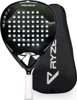 Immagine prodotto di RYZE Pegasus: racchetta da padel in fibra di carbonio al 100%, peso 360 g