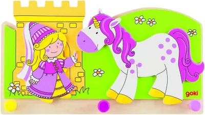 Produktbild von Garderobe "Kleine Prinzessin mit Einhorn"