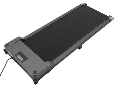 Image de Tapis de marche compact pour sous bureau - Moteur silencieux 3,0 HP <40 dB - Capacité de charge : 100 kg - Écran LED - Télécommande - Amortissement intégré - Bande de course antidérapante - Noir