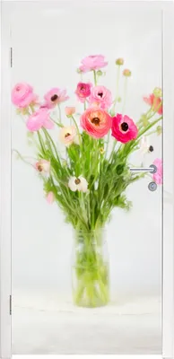 Produktbild von MuchoWow® Türtapete Selbstklebende Türfolie Stillleben - Blumen - Frühling 85x205 cm Türposter Türaufkleber Klebefolie Türklebefolie - Türverzierung - Türen Dekoration - Plakaten
