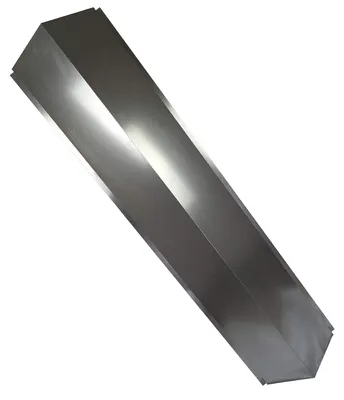 Image de Noue de Toiture sur Tasseau en Zinc Naturel - 0,63 mm - DEV 400 mm - Longueur 2m
