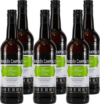 Produktbild von Marqués Campoalto Sherry Fino Dry (6 x 0,75L)