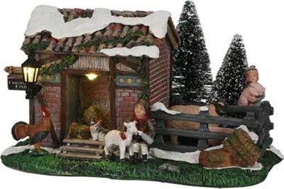 Produktbild von Edelman Luville Child Farm Ville Weihnachtsfigur, detaillierte Miniatur, 1,0 cm breit