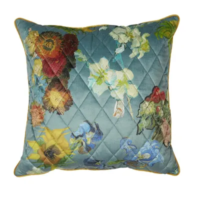 Produktbild von Beddinghouse x Van Gogh Museum Dekokissen Carré Fleuri Cushion_Green_UV_UV_50x50 50 x 50 cm 1 Zierkissen