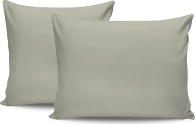 Immagine prodotto di L'Essentiel Linge de Maison, Tonne Verte - 45, Set di federe (2 pezzi) (FR), 100% COTONE RANFORCE, Grigio,  60 x 60 cm