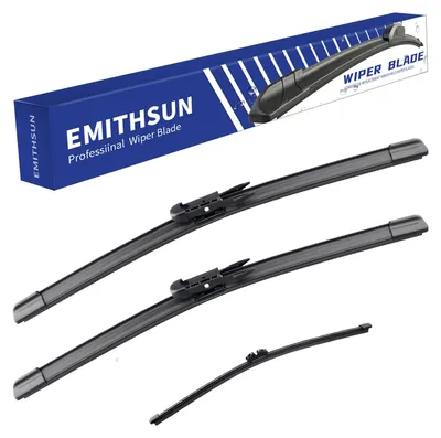 Productafbeelding van Emithsun ruitenwissers, geschikt voor alle seizoenen, 66 cm + 55,9 cm, van hoge kwaliteit