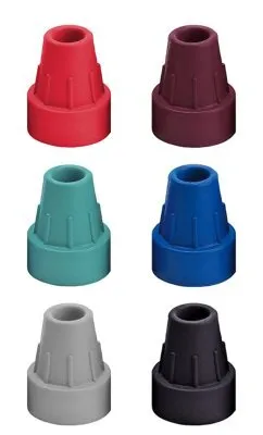 Zdjęcie produktu dla Gumowe kapsułki do lasek i urządzeń wspomagających chodzenie 16 mm, (opakowanie: 2 sztuki)>>>>Kolor: czarny