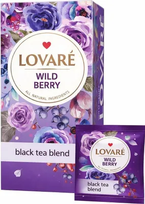 Immagine prodotto di LOVARÉ Wild Berry, 48g (24 bustine, tè nero)