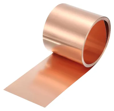 Productafbeelding van Koperplaten Rol - Metaalfolie Plaat - Bouw Decoratie - Hoge Plasticiteit - 2500x50x0.1 mm - Roségoud