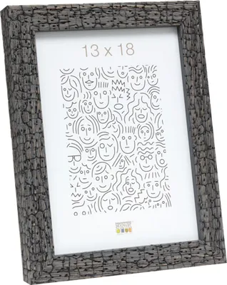 Produktbild von Deknudt Holz-Fotorahmen S45RL grau 13 x 13 cm