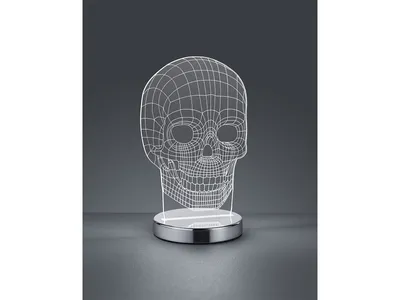 Produktbild von TRIO SKULL, Transparent, Chrom, IP20, II, SMD-LED-Modul, 1 Glühbirne(n)