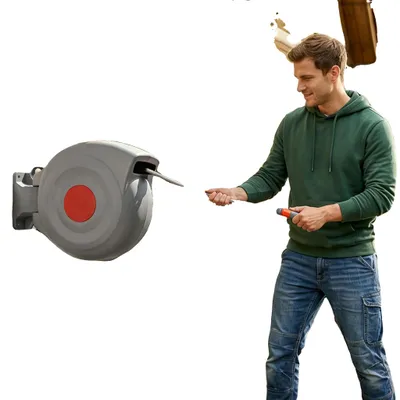 Produktbild von Schlauchroller, automatischer Aufrollmechanismus, 9-fach verstellbare Spritzpistole, A