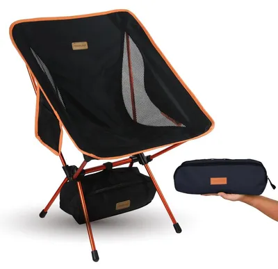 Productafbeelding van Campingstoel strandstoel - Lichtgewicht - Opvouwbaar - 135 kg draagvermogen - Zitshoogte 39 cm