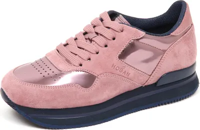 Produktbild von E0306 sneaker donna rosa HOGAN H222 Wildlederschuh Frau