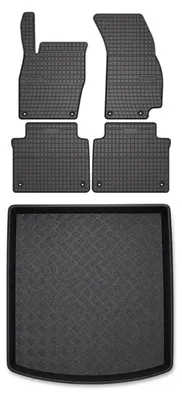 Produktbild von Gummimatten + Kofferraumwanne für Audi A8 D5 2017-2022 (mit Subwoofer) – Schwarz, passgenau – Wielganizator SolidPRO
