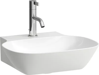 Produktbild von LAUFEN INO Handwaschbecken, 1 Hahnloch, ohne Überlauf, 450x410mm, H8163000001111