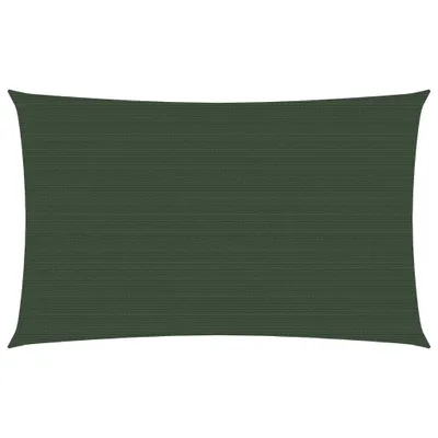 Produktbild von The Living Store Sonnensegel 160 g/m² Dunkelgrün 2x5 m HDPE