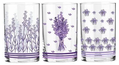 Produktbild von KROSNO Lavender Trinkgläser Lavendel, 6er-Set, 250 ml