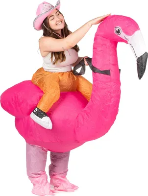 Produktbild von Carry-on Flamingo-Kostüm für Erwachsene - Einheitsgröße
