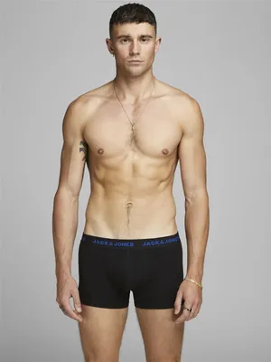 Produktbild von Jack & Jones 7er-Pack Kurze Bozershorts, Boxershorts, Boxer-Unterhose, Erwachsener, Männlich, Schwarz, Einfarbig