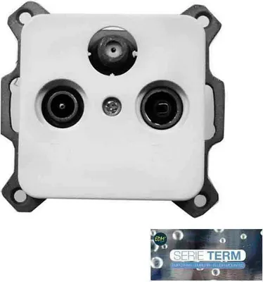Immagine prodotto di Distributore d'antenna EDM Bianco 16 A Incorporato